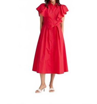 Brave & True Marigold Dress In Chilli