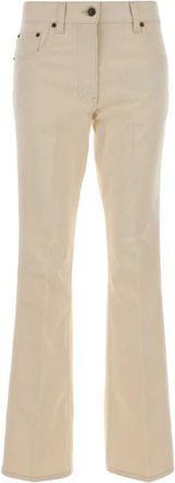 Valentino Garavani Denim 5 Tasche - Dames - Bootcut Jeans - Beige - W27 - Denim - Jeans