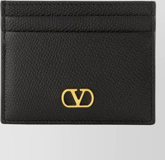 Valentino Garavani leather logo cardholder