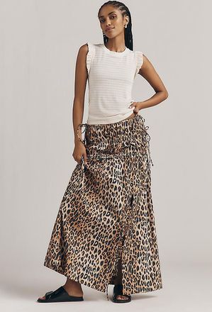 Maeve Ruffled Crew-Neck Tank Top