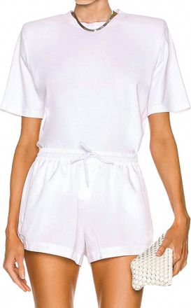 Wardrobe.NYC The Shoulder Pad Shirt In White