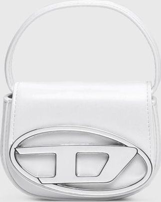 Diesel 1DR XS-Iconic mini bag with D logo plaque - Handbags - Woman - White