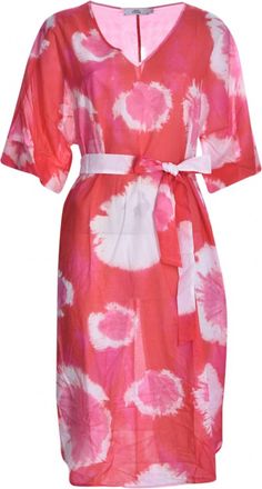 0039 Italy Kuba Dress In Pink Multi