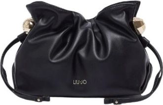 Liu Jo Tassen, Dames, Zwart, ONE Size, Leer, Af 6099 E1065 Bucket Bag