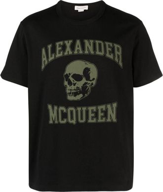 Alexander McQueen Black Logo Print T-shirt