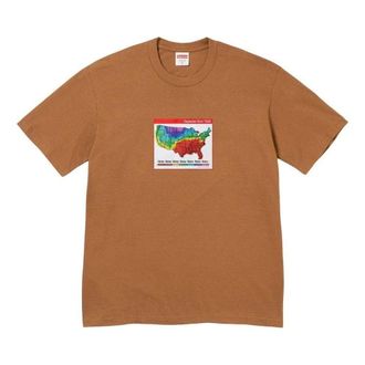 SUPREME FW23 Week7 Weather T-shirt Brown SUP-FW23-137
