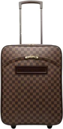 Louis Vuitton Pre-owned Weekend Bags, female, Brown, Size: ONE SIZE Pre-owned Fabric Travel Bag
