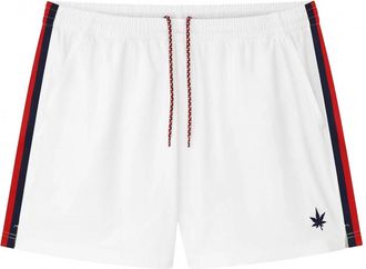 Boast Mens Tipped Match Short In White/red/navy Tipping