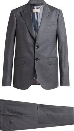 Etro Completo monopetto a fiori - Grigio