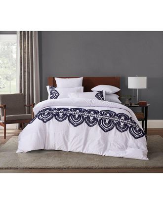 Melange Home Padma Embroidery Cotton Duvet Set