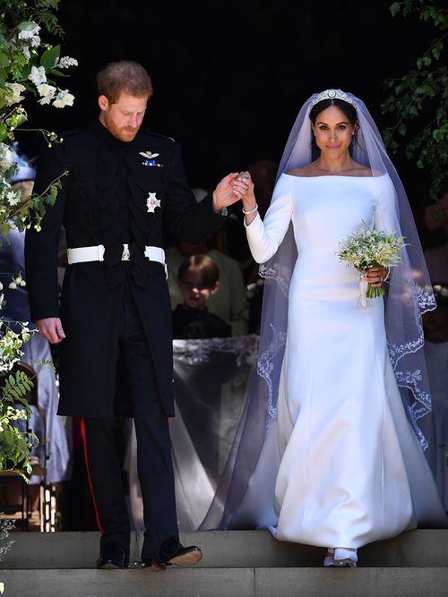 Meghan markle wedding dress cost online