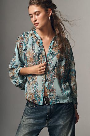 Pilcro The Sidney Batwing Blouse by Pilcro: Shrunken Edition