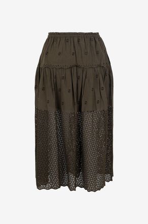 Ulla Johnson Langer Rock aus Baumwolle Lucia