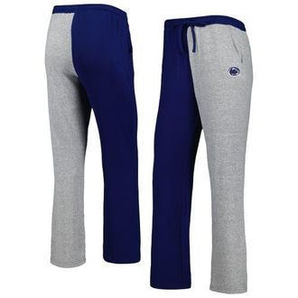 ZooZatZ Womens ZooZatz Navy/Gray Penn State Nittany Lions Colorblock Cozy Tri-Blend Lounge Pants at Nordstrom, Size Medium