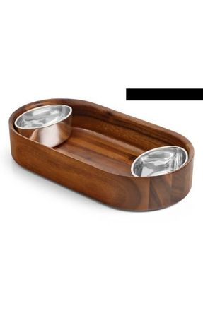 Namb&eacute; Oblong Nest Chip & Dip Set in Brown at Nordstrom, Size One Size Oz