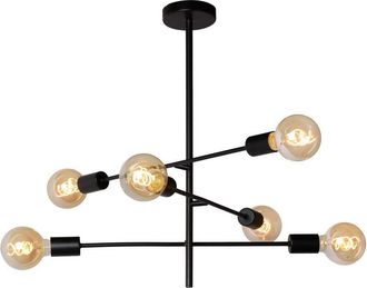Lucide Lucide - lester - 59cm Flush Ceiling Light - 6xE27 - Black