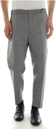 Daniele Alessandrini Straight Broeken - Heren - Straight fit broeken - Zwart - XL - Leer - Broeken