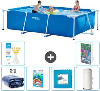 Intex Piscina Con Estructura Rectangular - 300x200x75 Cm - 7-piezas S55