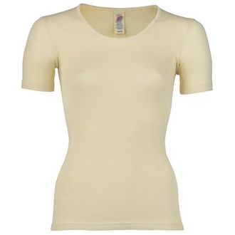 Engel Kurzarm Shirt Merinounterw&auml;sche f&uuml;r Damen | beige