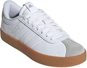 adidas VL Court 3.0 Sneaker in White/White/Silver Metallic at Nordstrom Rack, Size 10.5