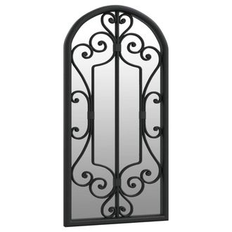 Berkfield Home Mirror Black 70x30 cm Iron for Indoor Use
