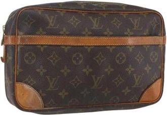 Louis Vuitton Pre-owned Clutches, female, Brown, Size: ONE SIZE Pre-owned Canvas Clutch
