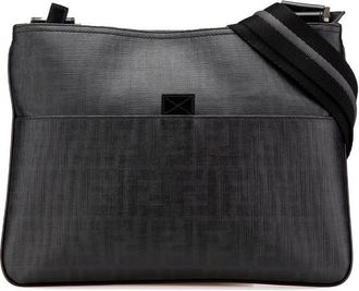 Fendi Pre-owned Fendi Zucca Coated Canvas Crossbody Unisex IQ7TKKOIREYS9Y7Y