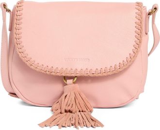 Lucky Brand Vall Crossbody Bag in Rose Tan Goat Suede at Nordstrom Rack