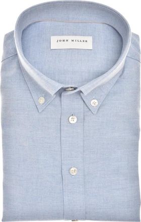 John Miller Casual Shirt - Heren - Casual Overhemden - Blauw - XL - Katoen - Overhemden