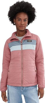 L.L.Bean Mountain Classic Puffer Jacket Womens Coat Washed Orchid/Forest Gray : SM, Polyester