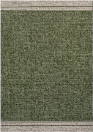Jonathan Y Designs Alda Modern Minimalist Mingled Solid Indoor/Outdoor Area Rug in Green/cream at Nordstrom, Size 2Ft 0In X 8Ft 0In