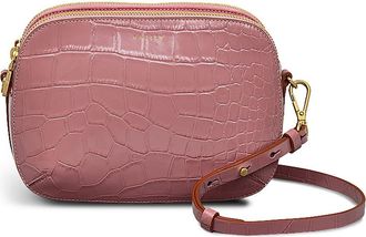 Radley London Medium Dukes Place Croc Embossed Leather Crossbody Bag in French Rose at Nordstrom Rack