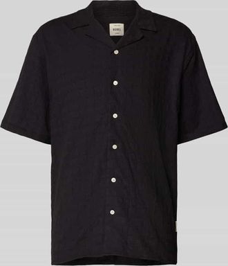Redefined Rebel Regular Fit Freizeithemd mit Reverskragen Modell PAUL in Black, Gr&ouml;&szlig;e XXL