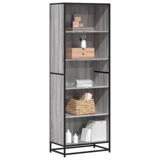 Berkfield Home Bookcase Grey Sonoma 60x35x170.5 cm Engineered Wood