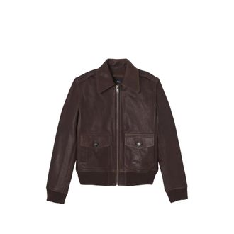 A.P.C. A. p.c. Short Leather Jacket