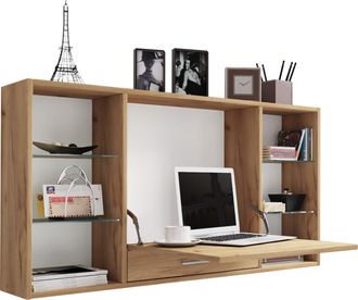 ebuy24 Caj&oacute;n De Mesa De Escritorio Colgante De Madera Del Escritorio De La Computadora Del Escritorio De Vcm Teala (roble De Miel)