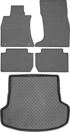 OEM Juego De Alfombrillas De Goma Para Coche Y Alfombrilla Para Maletero Para Kia Stinger Liftback A Partir De 2017