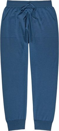 John Smedley Henning Merino Wool Sweatpants - Blue - XL