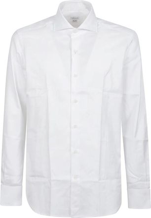 Orian Long Sleeve Slim Shirt - Heren - Zakelijke Overhemden - Wit - L - Katoen - Overhemden