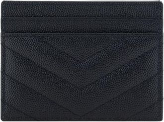 Saint Laurent Womens Black Calf Leather Bos Taurus Wallet