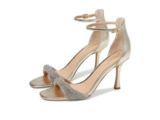 Badgley Mischka Yesica Womens Sandals Gold Textile : 8.5 M, Synthetic