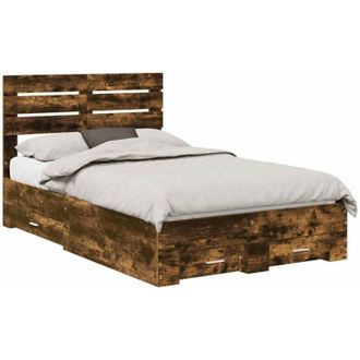 vidaXL Bed Frame with Drawer with Headboard Manual Engineered Wood vidaXL