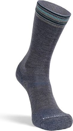 Fox River Womens Stripe Medium Weight Crew Hiking Socks Gray L