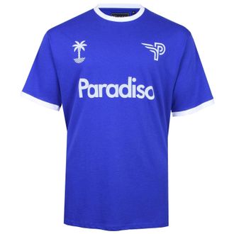 KAM T Shirt Paradiso Print Crew Neck Casual Top Plus Size Mens 2XL-8XL KBS 5768 (UK, Alpha, 8XL, Plus, Regular, Surf Blue)