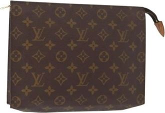Louis Vuitton Pre-owned Clutches, female, Brown, Size: ONE SIZE Pre-owned Canvas Clutch