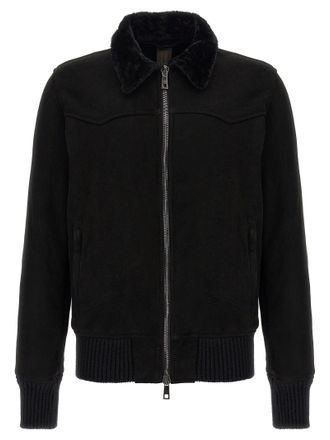 Giorgio Brato Sheepell Bomber Jacke