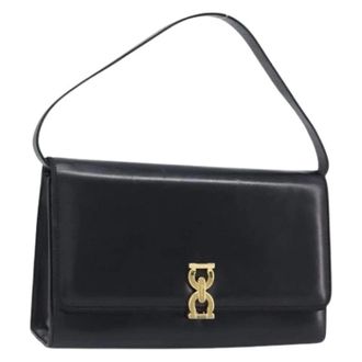 Ferragamo Pre-owned Shoulder Bag - Dames - Pre-owned - Zwart - Maat: ONE Size Leer