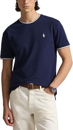 Polo Ralph Lauren Classic Fit Stretch Mesh T-Shirt Mens T Shirt Newport Navy : 2XL, Cotton/Elastane