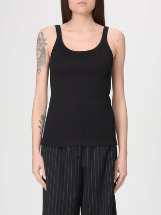 Dolce & Gabbana Top Ribbed tank in cotone Dolce & Gabbana