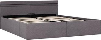 vidaXL Vidaxl - Cama Canap&eacute; Hidr&aacute;ulica Almacenaje Sin Colch&oacute;n Taupe 160x200 Cm